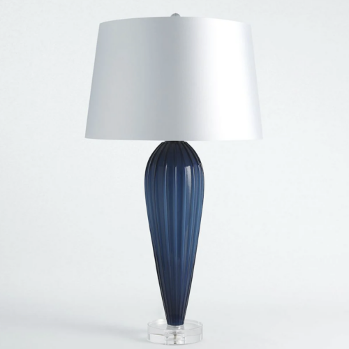 Blue Teardrop Table Lamp